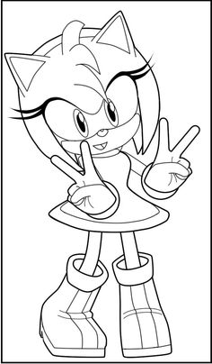 Sonic The Hedgehog Coloring Pages, Sonic The Hedgehog Coloring, Female Sonic, Star Wars Coloring Book, Sonic Coloring Pages, Sonic Coloring, Hedgehog Colors, Coloring Pictures For Kids, Coloring Anime