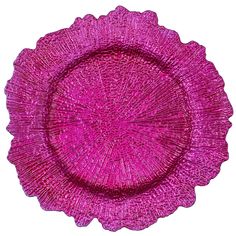 Reef Acrylic Plastic Charger Plate - Fuchsia - CV Linens Charger Plates Wedding, Gold Charger Plate, Glass Charger Plates, Rustic Plates, Flower Panels, Charger Plate, Color Palate, Plate Display, Acrylic Plastic