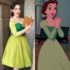 Green library dress Belle Beauty and the Beast Disneybound Disneyland Green Dress Costume, Green Suits, Belle And Beast, Nerdy Outfits, Disney Inspired Fashion, Disney Inspired Outfits