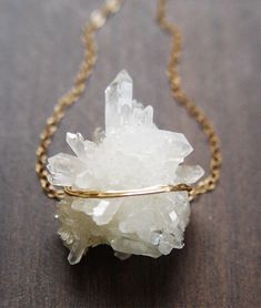 This piece is as unique as it is beautiful.  Featuring a beautiful natural Vanilla Quartz crystal mineral gemstone which was hand framed into a 14k gold filled pendant. This necklace highlights the beautiful elements of this arresting stone.  This stone is a remarkable feature of nature. - Recycled 18 Karat Gold Fill - Crystal approximately 15mm wide - 18 inch chain length - Handmade to order in my California studio - This is a Limited Edition Piece Edition! - Please allow for natural variation Character Jewelry, Petite Jewelry, Gold Filled Necklace, Druzy Necklace, Druzy Quartz, Pretty Jewelry, Crystal Accessories, Crystal Stars, Necklace White