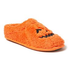 Slip into comfort with these Dearfoams Jack-o-Lantern adult clog slippers. Click this FOOTWEAR GUIDE to find the perfect fit and more! Slip into comfort with these Dearfoams Jack-o-Lantern adult clog slippers. Click this FOOTWEAR GUIDE to find the perfect fit and more! FEATURES Slip-resistant outsole Halloween designDETAILS Faux fur upper Polyester lining TPR outsole Round toe Memory foam insole Slip-on Machine wash, dry flat Size: Large. Color: Mandarin. Gender: female. Comfy Closed Toe Synthetic Slippers, Comfy Synthetic Closed Toe Slippers, Closed Toe Synthetic Slippers With Rubber Sole, Indoor Closed Toe Clogs With Cushioned Footbed, Orange Slip-on Casual Slippers, Orange Flat Synthetic Slippers, Casual Orange Slip-on Slippers, Synthetic Scuff Slippers With Round Toe, Indoor Synthetic Slippers With Round Toe