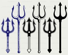 four different types of wrenches with arrows on them