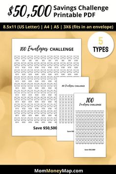 the $ 50 savings challenge is here to help you save money for free printables