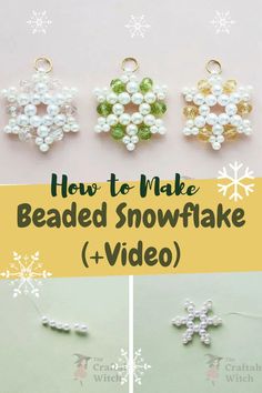 how to make beaded snowflake video