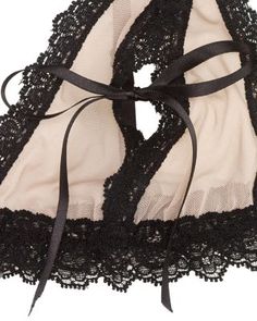 Hanky Panky's delicate peekaboo bralette boasts lace trims and a sophisticated color palette. Lace Trim Evening Bra, Evening Lace Bra With Delicate Details, Elegant Evening Bra With Lace Trim, Coquette Lace Trim Bra For Parties, Evening Sheer Lace Bra, Chic Lace Bra With Lace Trim, Coquette Lace Bra For Night Out, Chic Lace Bra With Lace Closure, Sophisticated Color Palette