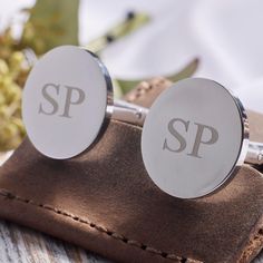 Our engraved cufflinks are the perfect gift. Great Gifts for Groomsmen, Father's day, Birthdays or Just Because. Personalized with initials. High Polished Stainless Steel with 3 finish options: Gold, Silver and Black 20 mm width ----------------------------------------------------------------------- Shipping: - Orders are generally shipped within 2-3 days after purchase - Free Shipping for orders over $35 in the USA! In a rush? Rush production includes shipping within 48 hours and is available f Gifts For Groomsmen, Monogrammed Cufflinks, Engraved Cufflinks, Personalized Cufflinks, Groomsmen Gift, Silver Cufflinks, Shipping Orders, Polished Stainless Steel, Our Wedding Day