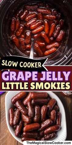 Images of cooked grape jell ylttlie smokies. Bbq Lil Smokies, Lil Smokies Recipes, Bbq Little Smokies, Crockpot Little Smokies, Little Smokies Recipes, Smokies Recipe, Little Smokies, Lil Smokies, Sauce Cocktail