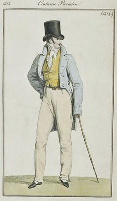 Beau Brummell, Mens Attire, Ash Gray