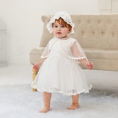 Christening Baby Girl Dress - Momorii Baby Christening Gowns, Christening Dress Baby Girl, 2nd Birthday Outfit, Area Gourmet, Tulle Party Dress, Christening Outfit