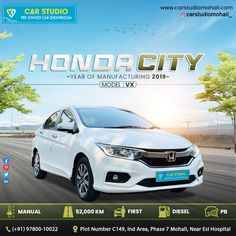 an advertisement for the honda city car show