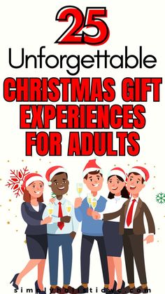 25 christmas gift experiences for adults. adults at christmas Christmas Gift Experiences, 25 Christmas Gift Ideas, Christmas Gift Ideas To Make, Gift Ideas To Make, Gift Experiences, Holiday Gift Ideas