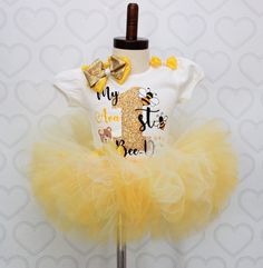 Yellow Tutu Dress For Birthday, First Bee Day, Tutu Dress Costumes, Bee Shoes, Bling Converse, Bee Day, Pink Toes, Girls Converse, Bee Birthday