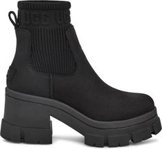 UGG® Brooklyn Platform Chelsea Boot (Women) | Nordstrom Black Platform Chelsea Boots, Chelsea Boots Ugg, Ugg Brooklyn Chelsea, Winter Shoes 2024, Ugg Looks, Black Uggs Boots, Chelsea Leather Boots, Black Mustard Seeds, Platform Chelsea Boots