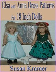 Sleeveless Dress with Tiered Skirt Pattern for American Girl Type 18 Inch Dolls Short Sleeve Dress Pattern, Anna Dress Frozen, Frozen Elsa Dress, Fabric Doll Pattern, Girl Crafts