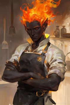 Dnd 5e Genasi, African Male Character Design, Sorcerer Dnd Character Design, Dnd Fire Genasi Male, Fire Character Art, Male Dnd Character Art, Male Character Art Modern, Air Genasi Male, Fire Genasi Male