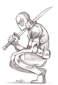 Deadpool Drawings, Deadpool Drawing, Deadpool Art, Drawing Superheroes, Joker Art, Art Drawings Sketches Creative