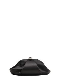 "Find JUDITH LEIBER Gemma Crystal Satin Clutch Bag on Editorialist. Judith Leiber Couture \"Gemma\" clutch bag in satin Crystal-embellished chain shoulder strap Framed top with lift-clasp closure Interior, one slip pocket Approx. 6\"H x 11\"W x 4.5\"D Imported" Judith Leiber Couture, Satin Clutch, Judith Leiber, Black Bag, Clutch Bag, Emerald, Shoulder Strap, Satin, Couture