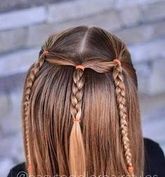 Simple Wacky Hair Day Ideas, Straight Hairstyles Prom, Quick Girls Hairstyles Kids, Preschool Hairstyles, Girl Hairdos