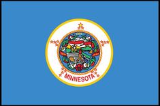 the state flag of minnesota is shown