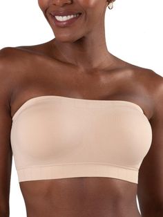 PRICES MAY VARY. NO-SLIP SUPPORT Experience no-slip support with this strapless bra shapewear, thanks to the stay-put silicone grip and soft side boning that support every chest size, so you can move with confidence. This is a great strapless bra for big bust! 24/7 COMFORT Give yourself a lift without painful and poking wires. Wear the strapless bralette all day and experience unmatched comfort with soft and smooth fabric of this strapless bra for large breasts that feels like a second skin. SEA Seamless Strapless Bra, Wireless Strapless Bra, Best Strapless Bra, Tube Bra, Strapless Bras, Strapless Bralette, Black Bandeau, Bandeau Bra, Big Bust