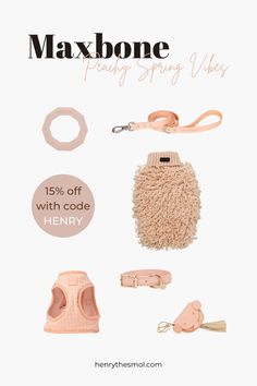 an ad for maxbone with accessories and text that reads 20 % off with code henry