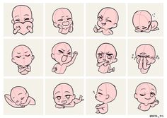 how to draw cartoon baby faces step by step drawing instructions for kids and beginners