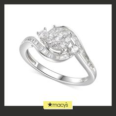 in stock Macy's Diamond White Rings For Anniversary, Macy's Silver Rings In Fine Jewelry Style, Macy's Silver Fine Jewelry Rings, Macy's Fine Jewelry Silver Rings, Macy's Cubic Zirconia Wedding Rings, Macy's Elegant Diamond Promise Ring, Macy's Silver Cubic Zirconia Diamond Ring, Macy's Brilliant Cut Rings For Anniversary, Macy's White Gold Cubic Zirconia Rings