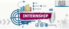 an advertisement with the words internship on it