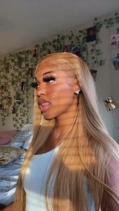 Frontal Ideas, Coloured Wigs, College Hairstyles, Vacation Hairstyles, Pretty Hair Color, Hair Ponytail Styles, Dope Hairstyles