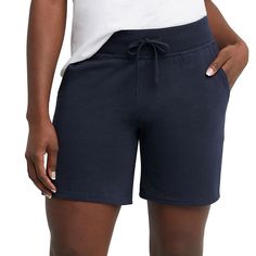 Unwind and relax wearing these women's shorts from Hanes. Unwind and relax wearing these women's shorts from Hanes. Tag free Jersey construction 2-pocketFIT & SIZING 7-in. inseam Functional drawstring waistband MidweightFABRIC & CARE Machine wash Imported Cotton Charcoal heather: cotton, polyester Size: X Large. Color: Blue. Gender: female. Age Group: adult. Solid Pajama Shorts For Relaxation, Solid Color Pajama Shorts For Relaxation, Solid Shorts For Relaxation, Solid Color Shorts For Relaxation, Solid Color Relaxation Shorts, Comfortable Shorts With Built-in Liner For Relaxation, Comfortable Shorts With Built-in Shorts For Relaxation, Comfortable Leisure Shorts With Short Leg, Comfortable Shorts For Relaxation