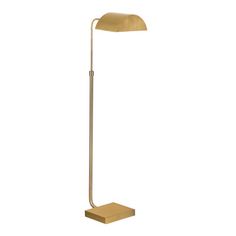 a gold floor lamp on a white background