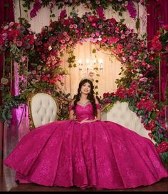 Lace Quinceanera Dresses, Vestido Charro, Xv Dresses, Quince Themes, Dresses 15, Quinceanera Pink, Mexican Quinceanera Dresses, Quinceanera Themes Dresses, Pink Quince