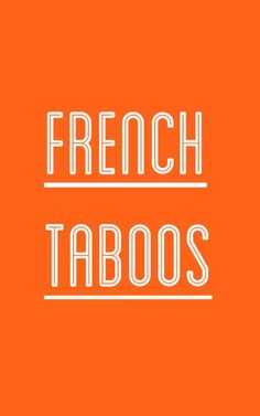 the words french tacos are in white letters on an orange background, and there is no image to describe