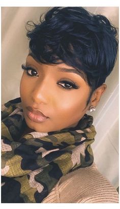 African American Wigs, Short Sassy Hair, Human Wigs, Hair Pixie, Sassy Hair, Short Black Hairstyles