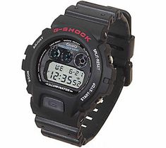 Stay on top of your game with this impressive watch from Casio. The special features of the Digital G-Shock sports watch include a daily alarm, hourly time signal, countdown timer, 1/100 second stopwatch, and an electro-luminescent backlight with afterglow. Resin band with buckle closure. Round stainless steel caseback. Water resistant to 200M.    Fits an approximately 5-1/2" to 8-1/2" wrist.    Approximate measurements: Band 9-3/4"L x 13/16"W. Dial 2"Diam.    Boxed. 1-year LMW.    Made in China Functional Streetwear Watches With Stopwatch, G Shock Watch, Pebble Watch, Apple Watch Features, Casio Watches, Casio Vintage, Stylish Watches Men, Big Watches, New Apple Watch