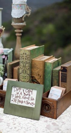 there are many books on the table