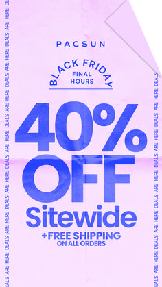 the black friday sale is on and it's up to 40 % off site