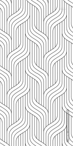 an abstract black and white pattern with wavy lines