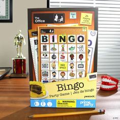 a board game sitting on top of a wooden table