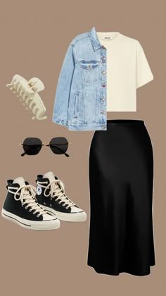 modest outfit inspo #modestoutfits #modestoufitinspo #trendyoutfits #ootd #outfitinspo #cleangirl Modiste Outfits, Outfit Ideas With Skirts Summer, Spring Skirt Outfits Modest, 25 Yo Outfits, Chic Outfit Ideas Classy, Cute Everyday Outfits Modest, Trendy Style Outfits 2024, Casual Work Outfits Skirt, Modest Pants Outfits Jeans