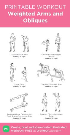 the printable workout guide for women and men