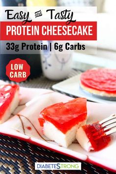 easy and tasty protein cheesecake with 3g protein / 6g carbs