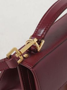 Find GOLDEN GOOSE DELUXE BRAND Mini Bag on Editorialist. Mini Bag GOLDEN GOOSE Woman color Burgundy The Golden Goose, Golden Goose Deluxe Brand, Canvas Shoulder Bag, Golden Goose, Italian Fashion, Pink Bag, Woman Colour, Cow Leather, Shoulder Bag Women