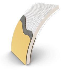 a piece of yellow and white adhesive tape