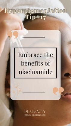 Niacinamide, the unsung hero! This form of vitamin B3 is your dark skin's best friend. It helps even out your skin tone, reduce inflammation, and keeps those dark spots at bay. Hyperpigmentation Black Skin, Niacinamide Benefits, The Best Skin Care Routine, Hyperpigmentation Serum, Skin Care Hyperpigmentation, Acne Prone Skin Care, Post Inflammatory Hyperpigmentation, Face Routine, Advanced Skin Care