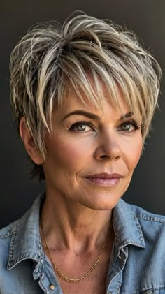 👩 Dreaming of a new you? Achieve a youthful and fresh appearance with this short haircut Short Hairstyles for Women Over 50. Learn how to style sleek, straight locks. Protects hair from heat damage while styling. Easy to maintain and style at home. Click for a step-by-step guide! #shorthaircutShortHairstylesforWomenOver50 Haircut Design, Short White Hair, Best Short Hairstyles, Chic Short Hair, Hair Fixing