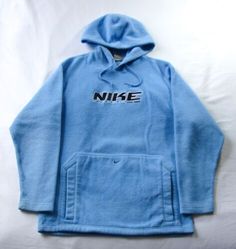 (eBay) Find many great new & used options and get the best deals for Men's Vintage 90s NIKE Gray Tag Baby Blue Towel Fleece Pullover Hoodie Sweater S at the best online prices at eBay! Free shipping for many products! Baby Blue Nike Hoodie Men, Fuzzy Hoodie, Blue Nike, Blue Towels, Street Fashion Men Streetwear, Mens Streetwear, Aesthetic Outfits, Baby Blue, Vintage Men