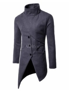 Business Casual Attire For Men, Mens Kurta Designs, Trench Coat Men, Futuristic Fashion, Wool Blend Coat