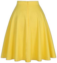 Retro High Waist Stretch Skirt, Fitted A-line Mini Skirt In Solid Color, Retro Yellow Flared Skirt, Retro A-line Fitted Bottoms, Summer Retro Solid Color Skirt, Retro Solid Color Skirt For Spring, Vintage Fitted Solid Color Skirt, Vintage Fitted Solid Skirt, Retro Solid Bottoms With Lined Skirt