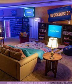 a living room filled with furniture and a flat screen tv